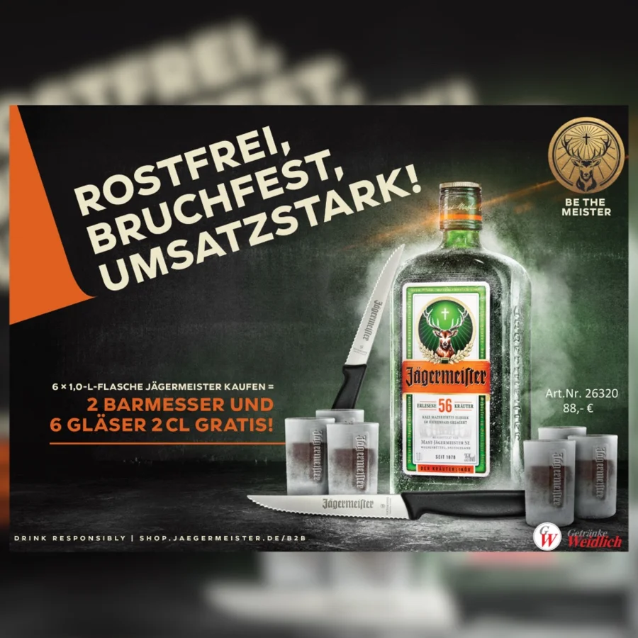 Jägermeister Original Aktion | Getränke Weidlich